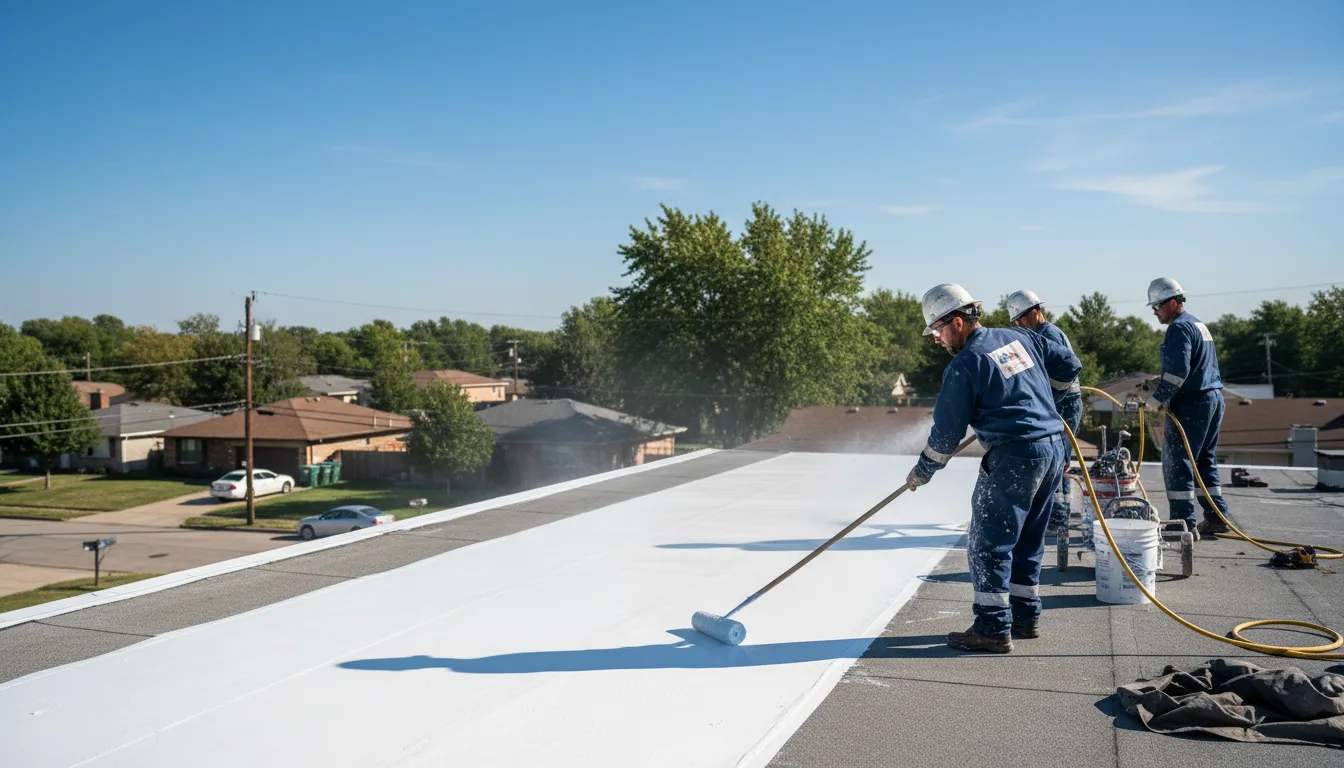 Commercial roof coating in Harris, MN near me